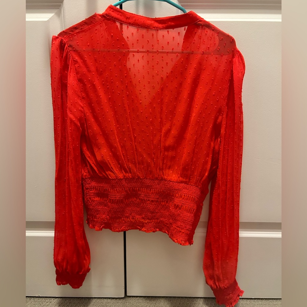 Free People Crimson Blouse. Never Worn. - image 2